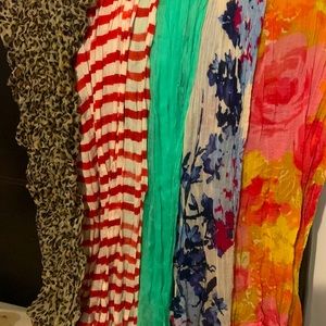5 pack of mixed scarves